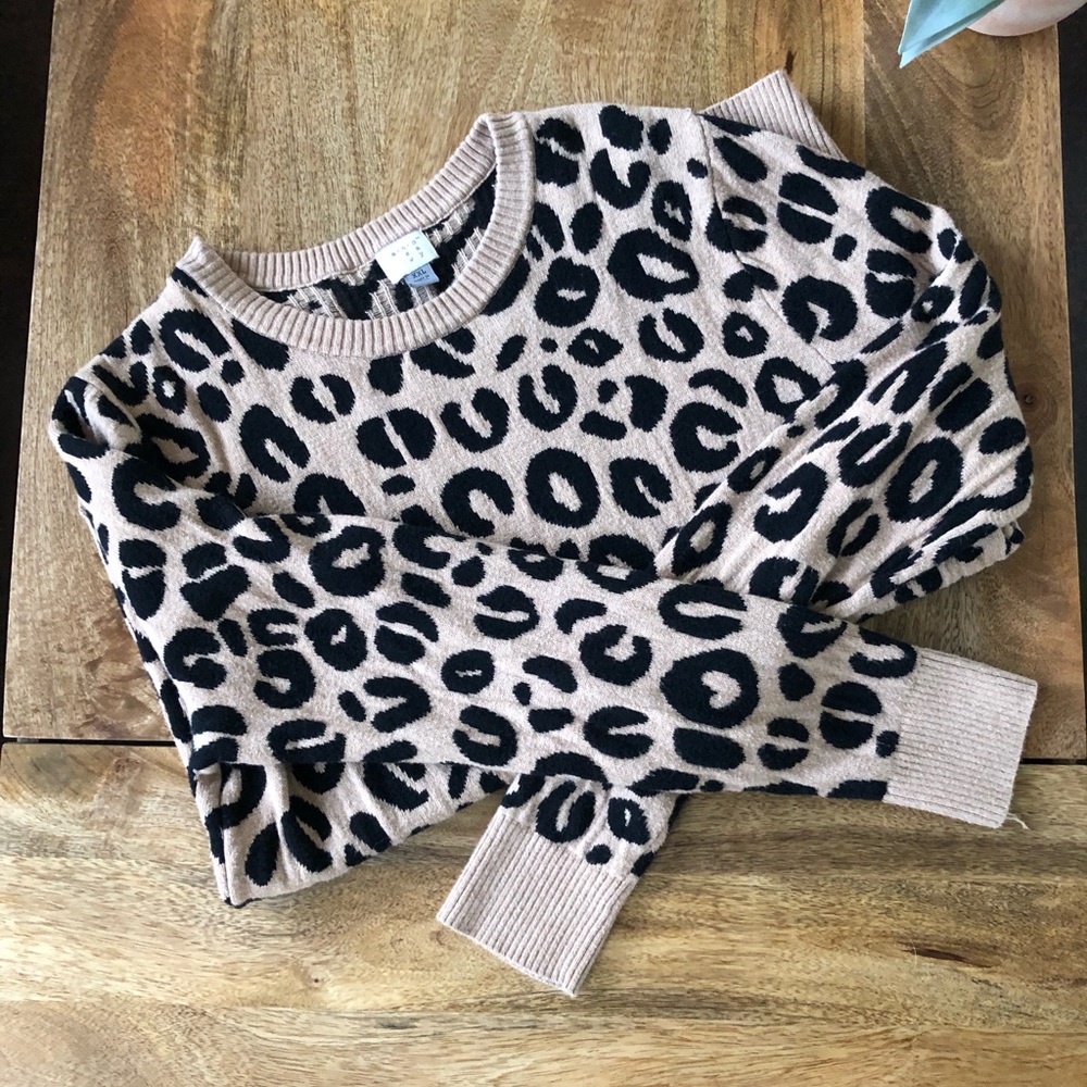 Cheetah Print Sweater